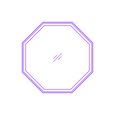 Buildings Fixed Windows Octagon Contour Svg Vector, Free Vectors File